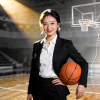 用户李女士头像 - 自信的职业女性篮球爱好者